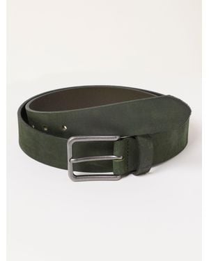 FatFace Plain Nubuck Belt - Green