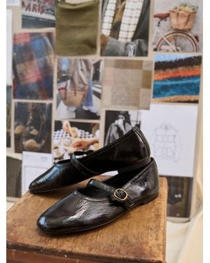 FatFace Fatface Leather Mary Jane Pump - Black