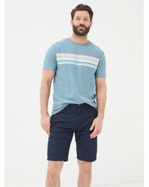 FatFace Stow Flat Front Shorts - Blue