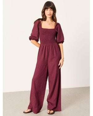 FatFace Adele Shirred Jumpsuit