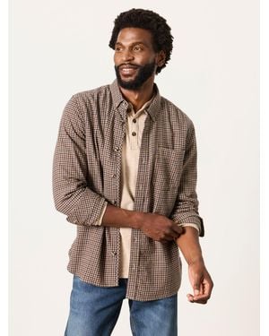 FatFace Fatface Trawden Long Sleeve Gingham Shirt - Natural