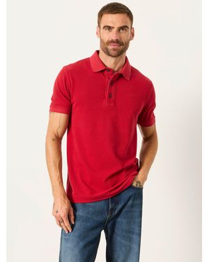 FatFace Fatface Short Sleeve Pique Polo Shirt - Red