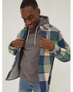FatFace Ryton Buffalo Overshirt - Green
