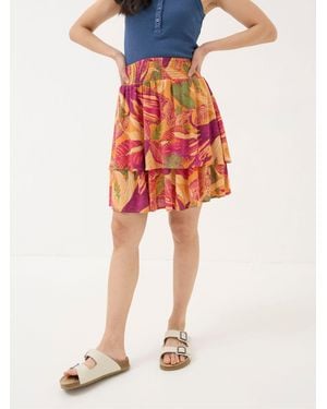 FatFace Ali Tropical Floral Skirt - Red