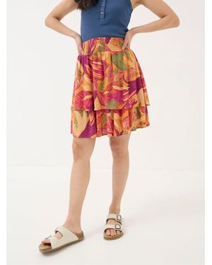 FatFace Ali Tropical Floral Skirt - Red