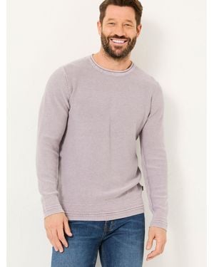FatFace Berwick Laundered Crew Neck Jumper - Grey