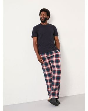 FatFace Tyne Check Pyjama Set - Blue
