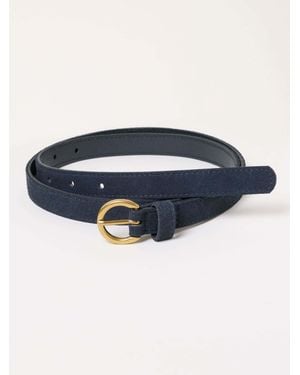 FatFace Plain Suede Belt - Blue
