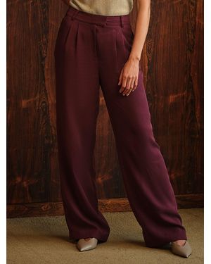 FatFace Orla Wide Leg Trousers - Brown