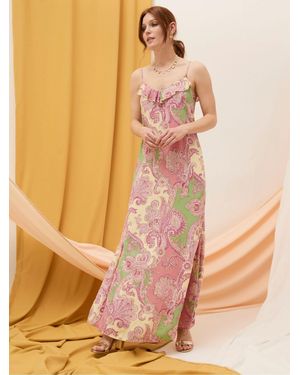 FatFace Fatface Puri Ornamental Maxi Dress - Orange