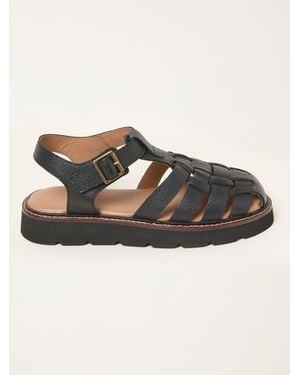 FatFace Fatface Cali Leather Fisherman Sandal - Brown