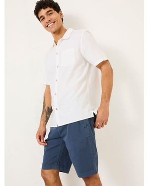 FatFace Bugle Linen Cotton Shirt - White