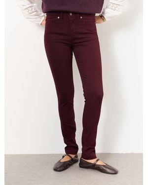FatFace Fatface Hayle Burgundy Petite Five Pocket Jeggings - Red
