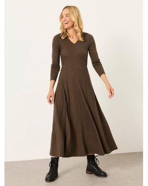 FatFace Fatface Polly Petite Midaxi Jersey Dress - Natural