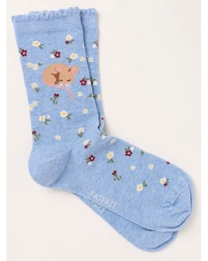 FatFace Mouse Socks - Blue