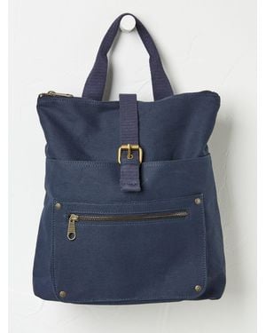 FatFace Fatface Alba Canvas Rucksack - Blue