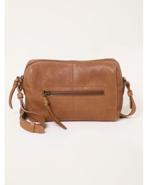 FatFace Fatface Maya Chestnut Leather Crossbody Bag - Brown