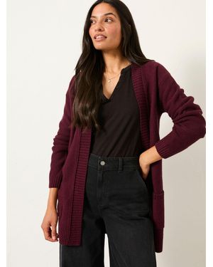 FatFace Fatface Harriet Longline Knitted Cardigan - Red