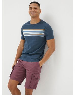 FatFace Bude Lightweight Cargo Shorts - Blue