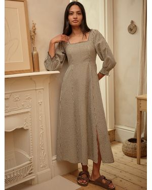 FatFace Fatface Isla Midi Dress - Brown
