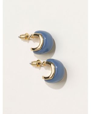FatFace Chunky Hoop Earrings - Blue