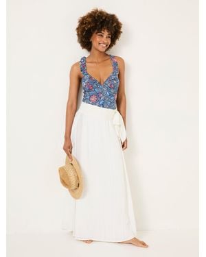 FatFace Fatface Beachwear Wrap Skirt - White