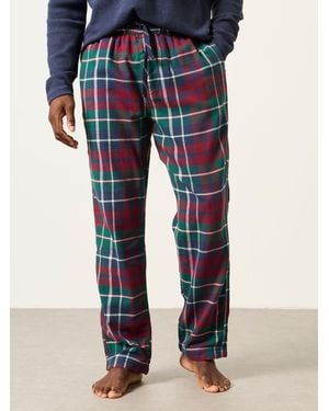 FatFace Moray Check Pyjama Bottom - Blue