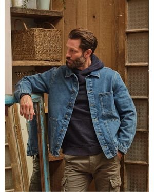 FatFace Denim Worker Jacket - Blue