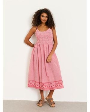 FatFace Fatface Emmy Regular Midi Dresses - Pink