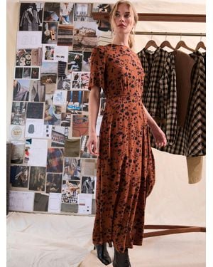FatFace Fatface Winona Regular Midi Dress - Brown