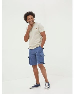 FatFace Fatface Bude Lightweight Cargo Shorts - Blue