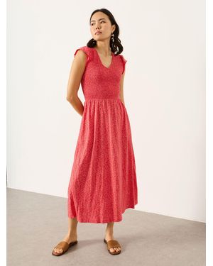 FatFace Fatface Petite Jersey Midi Dress - Red