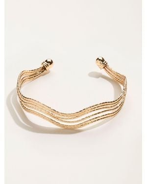 FatFace Wavy Bangle - Natural