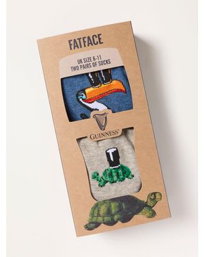 FatFace 2 Pack Guinness Socks - Blue