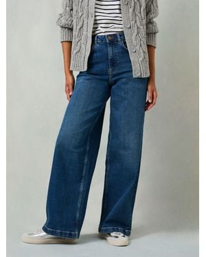 FatFace Welling Wide Leg Wide Leg Jeans - Blue