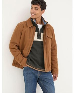 FatFace Brandon Canvas Jacket - Blue