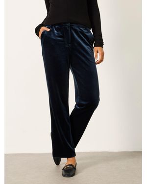 FatFace Tilly Tapered Velvet Trousers - Black