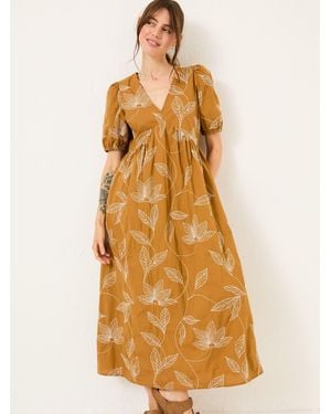 FatFace Fatface Remi Midi Dress - Yellow