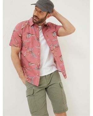 FatFace Fatface Paradise Print Shirt - Red