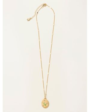 FatFace Fatface May Birth Flower Necklace - Natural
