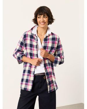 FatFace Olivia Check Shirt - Blue