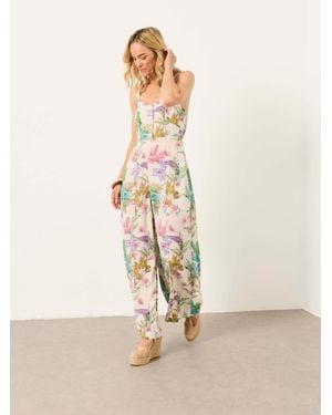 FatFace Rosa Petite Jumpsuit - Natural
