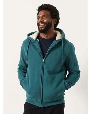 FatFace Hayle Borg Lined Hoodie - Blue