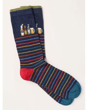 FatFace Beer Socks - Blue