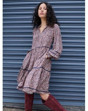 FatFace Fatface Petite Stirling Midi Dress - Blue
