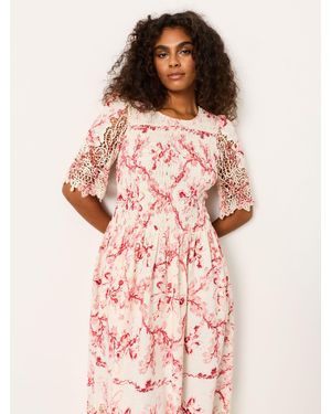 FatFace Fatface Alice Regular Midi Dress - Pink