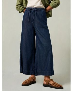 FatFace Fatface Connie Wide Leg Culotte - Blue