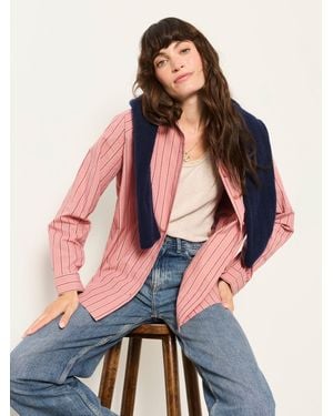 FatFace Fatface Bessie Stripe Shirt - Pink