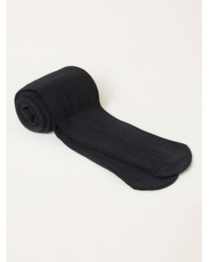 FatFace Fatface Cable Tights - Black