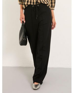 FatFace Ely Ponte Wide Leg Trouser - Natural